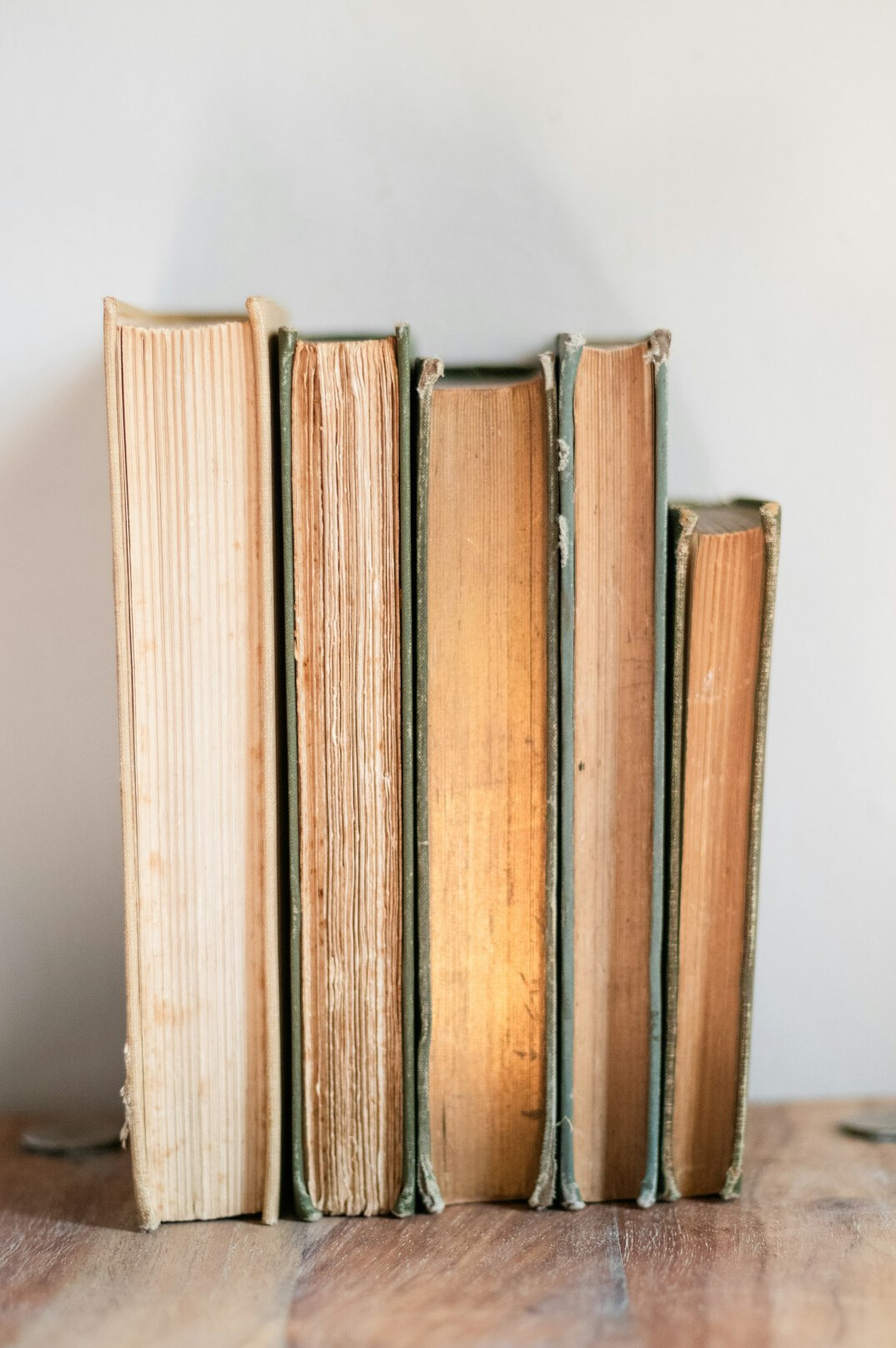 historical books stack